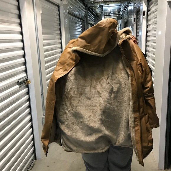 Jackets & Blazers - Tan Leather Jacket